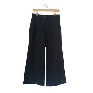 Everlane Utility Wide Leg Crop Pants Black Size 4